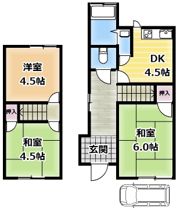 川西町2戸1貸家の間取り画像