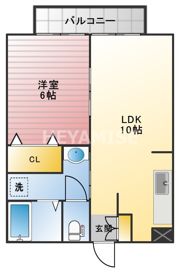 プチメゾン若葉Lの間取り画像