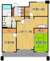 サンパーク鷹の巣II 1102号室の間取り画像