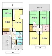 高殿6丁目貸家の間取り画像
