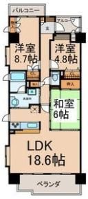ロータリー春岡601号室の間取り画像