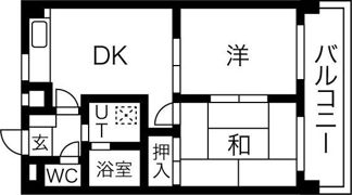レインボー青柳の間取り画像