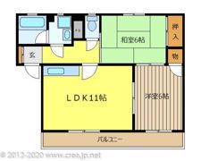 コーポ田中の間取り画像