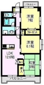 プログレスマンションKANAIの間取り画像