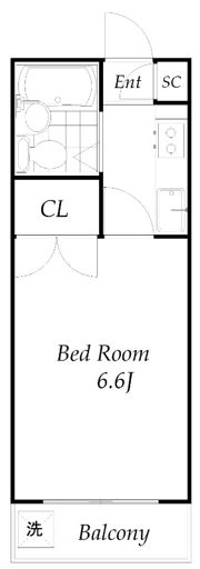 ハピネス旭の間取り画像