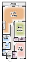 フェリース樟葉の間取り画像