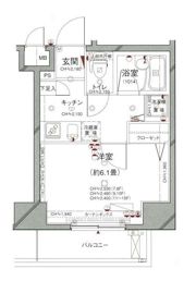 パレステュディオ六本木EASTⅡの間取り画像