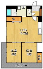 ホンダクリオビルの間取り画像