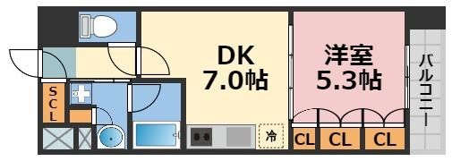 セイワパレス大手前西の間取り画像