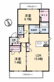 エメラルドパレスの間取り画像