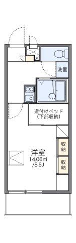 レオパレスCartier勅使Kの間取り画像