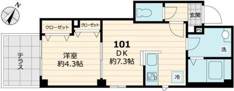 Zoo Street 池之端の間取り画像