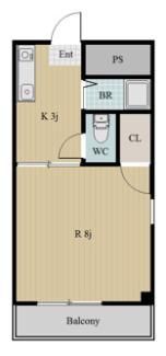 ピース・クラージュBの間取り画像