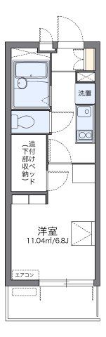 レオパレスウェストシティーの間取り画像