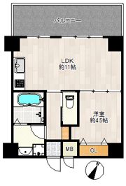 パティオ京橋の間取り画像
