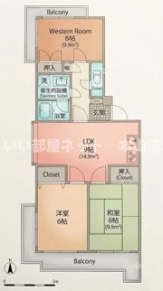 グリーンヒル音聞の間取り画像