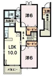 サンリッチ Ⅱの間取り画像