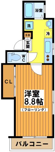 大原KYハイツⅡの間取り画像