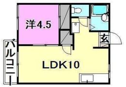メゾンド田代 B棟の間取り画像