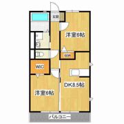 朝日ヴィラひたち野東の間取り画像