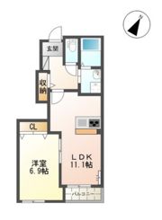 サニーアップヒルズ堂山の間取り画像