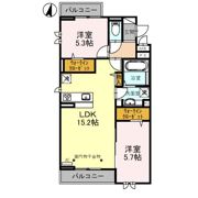 センカ Ⅱの間取り画像