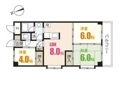 前田ハイツⅡの間取り画像