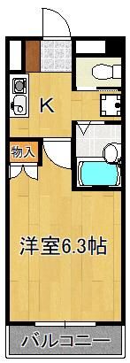 ヨークス本城の間取り画像