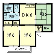 シティハイムアゼリアの間取り画像