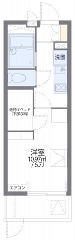 レオパレス遊眠舎の間取り画像