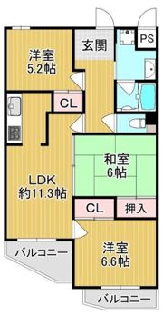 コスモシティ千林大宮の間取り画像