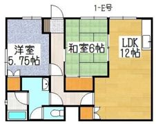 日比野ハイツEの間取り画像