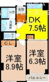 フォンテーヌナウの間取り画像