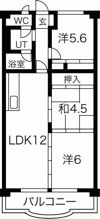 ブルームアサヒの間取り画像
