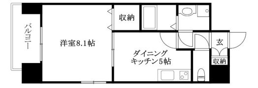 OVEST松山の間取り画像