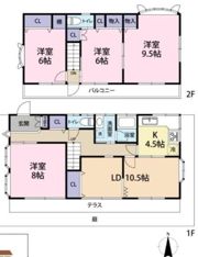 小金井市貫井北町3丁目戸建の間取り画像