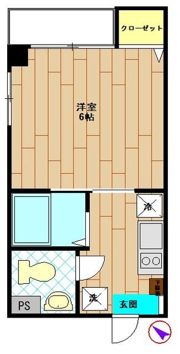 キャスル中目黒の間取り画像