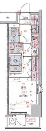 リヴシティ日暮里の間取り画像
