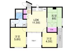 スペーシア高羽の間取り画像