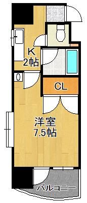 ニューサンリバー6番館の間取り画像