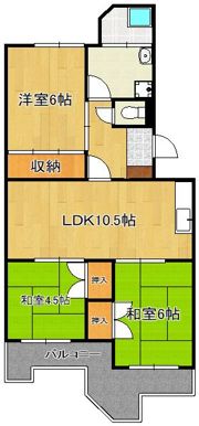緑光苑マンションの間取り画像