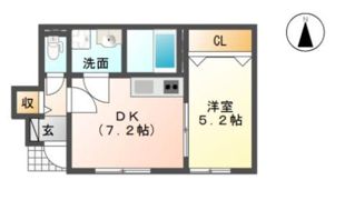 ライジングスターA棟の間取り画像