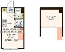 ハーモニーテラス久我山の間取り画像