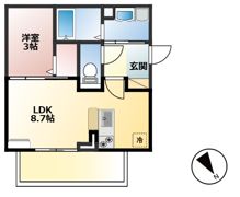 Brillia Twin Stage A棟の間取り画像
