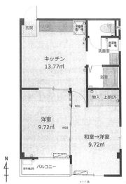 天神ハイツの間取り画像