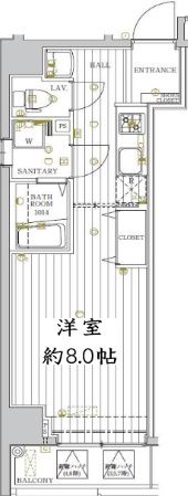 レガリス門前仲町の間取り画像
