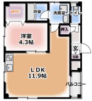 アフロディテ寝屋川の間取り画像