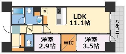 アーバネックス谷町六丁目の間取り画像