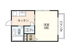 音戸ハイツ川本の間取り画像