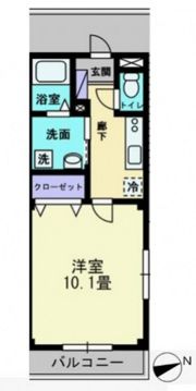 フォブール銀河Ⅱの間取り画像